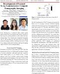 Cover page: Development of Focused X-ray Luminescence Compute Tomography Imaging