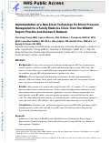 Cover page: Implementation of a New Kiosk Technology for Blood Pressure Management in a Family Medicine Clinic: from the WWAMI Region Practice and Research Network.