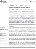 Cover page: mTORC1 in the orbitofrontal cortex promotes habitual alcohol seeking