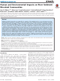 Cover page: Human and Environmental Impacts on River Sediment Microbial Communities