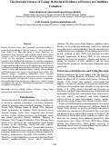 Cover page: The Decision Science of Voting: Behavioral Evidence of Factors in Candidate
Valuation