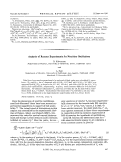 Cover page: Analysis of Reactor Experiments for Neutrino Oscillations