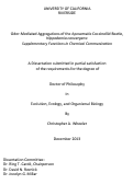 Cover page: Odor-Mediated Aggregations of the Aposematic Coccinellid Beetle, Hippodamia convergens: Supplementary Functions in Chemical Communication