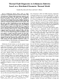 Cover page: Thermal Fault Diagnostics in Lithium-ion Batteries based on a Distributed Parameter Thermal Model