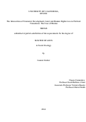 Cover page: The Intersection of Economic Development, Land, and Human Rights Law in Political Transitions: The Case of Burma