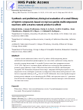 Cover page: Synthesis and preliminary biological evaluation of a small library of hybrid compounds based on Ugi isocyanide multicomponent reactions with a marine natural product scaffold