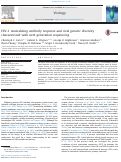 Cover page: HIV-1 neutralizing antibody response and viral genetic diversity characterized with next generation sequencing