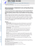 Cover page: National Evaluation of Needlestick Events and Reporting Among Surgical Residents.