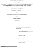 Cover page: Volatility Estimation Methods for High-Frequency and Bivariate Open, Close, High, Low Prices