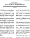 Cover page: A Case of Pericarditis Post Takotsubo’s Cardiomyopathy