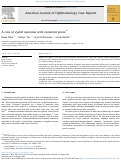 Cover page: A case of eyelid neuroma with recurrent ptosis.