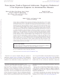 Cover page: From Anxious Youth to Depressed Adolescents: Prospective Prediction of 2-Year Depression Symptoms via Attentional Bias Measures