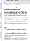 Cover page: Personalized fludarabine dosing to reduce nonrelapse mortality in hematopoietic stem-cell transplant recipients receiving reduced intensity conditioning