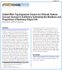 Cover page: Coded-Wire Tag Expansion Factors for Chinook Salmon Carcass Surveys in California: Estimating the Numbers and Proportions of Hatchery-Origin Fish