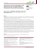 Cover page: Association of post-stroke fatigue with physical activity and physical fitness: A systematic review and meta-analysis.