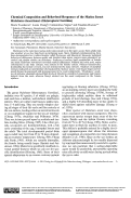 Cover page: Chemical Composition and Behavioral Responses of the Marine Insect <em>Halobates hawaiiensis </em>(Heteroptera: Gerridae)