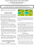 Cover page: Tutorial: Doing Bayesian Data Analysis with R and BUGS