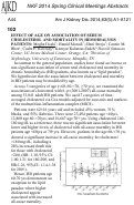 Cover page: EFFECT OF AGE ON ASSOCIATION OF SERUM CHOLESTEROL AND MORTALITY IN HEMODIALYSIS PATIENTS