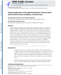 Cover page: Practical Application of the 2020 Distal Radius Fracture AAOS/ASSH Clinical Practice Guideline: A Clinical Case