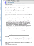 Cover page: Living with HIV in West Bengal, India: perceptions of infected children and their caregivers