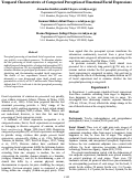 Cover page: Temporal Characteristics of Categorical Perception of Emotional Facial Expressions