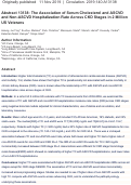 Cover page: The Association of Serum Cholesterol and ASCVD and Non-ASCVD Hospitalization Rate Across CKD Stages in 2 Million US Veterans