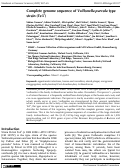 Cover page: Complete genome sequence of Veillonella parvula type strain (Te3T)