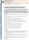 Cover page: Catecholamine-resistant hypotension and myocardial performance following patent ductus arteriosus ligation