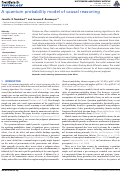 Cover page: A Quantum Probability Model of Causal Reasoning