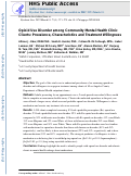 Cover page: Opioid Use Disorder Among Clients of Community Mental Health Clinics: Prevalence, Characteristics, and Treatment Willingness