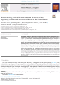 Cover page: Homeschooling and child maltreatment: A review of the regulatory context and research evidence in the United States