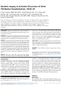 Cover page: Bariatric surgery to aLleviate OCcurrence of Atrial Fibrillation Hospitalization-BLOC-AF.