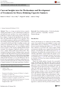 Cover page: Current insights into the mechanisms and development of treatments for heavy drinking cigarette smokers.