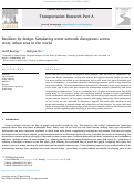 Cover page: Resilient by Design: Simulating Street Network Disruptions across Every Urban Area in the World