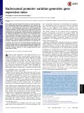 Cover page: Nucleosomal promoter variation generates gene expression noise