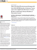 Cover page: Near Infra-Red Photoimmunotherapy with Anti-CEA-IR700 Results in Extensive Tumor Lysis and a Significant Decrease in Tumor Burden in Orthotopic Mouse Models of Pancreatic Cancer