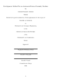 Cover page: Development Method For an Astronaut-Powered Laundry Machine