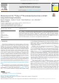 Cover page: Measurement of the &nbsp;160Gd(p,n)160Tb excitation function from 4–18 MeV using stacked-target activation