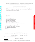 Cover page: Global parametrices and dispersive estimates for variable coefficient wave equations