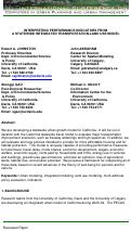 Cover page: Interpreting Performance Indicators from a Statewide Integrated Transportation-Land Use Model