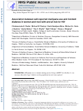 Cover page: Association between self-reported marijuana use and incident diabetes in women and men with and at risk for HIV