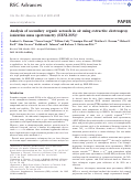 Cover page: Analysis of secondary organic aerosols in air using extractive electrospray ionization mass spectrometry (EESI-MS)