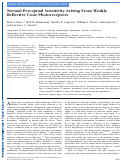 Cover page: Normal Perceptual Sensitivity Arising From Weakly Reflective Cone PhotoreceptorsNormal Perceptual Sensitivity of Weakly Reflective Cones