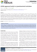 Cover page: GUN4 appeared early in cyanobacterial evolution