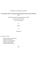 Cover page: Predicting the Behavior of Dynamical and Biological Systems Using Asynchronous Data