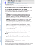 Cover page: Impact of Immunotherapy after Resection of Pancreatic Cancer