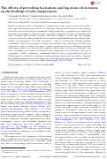 Cover page: The effects of preceding lead-alone and lag-alone click trains on the buildup of echo suppression.