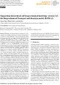 Cover page: Supporting hierarchical soil biogeochemical modeling: version 2 of the Biogeochemical Transport and Reaction model (BeTR-v2)