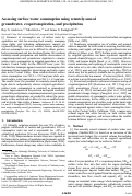 Cover page: Assessing surface water consumption using remotely-sensed groundwater, evapotranspiration, and precipitation