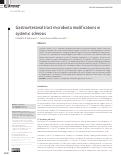 Cover page: Gastrointestinal tract microbiota modifications in systemic sclerosis.